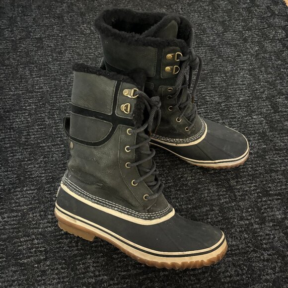 Black WindRiver Winter Boots Lined Waterproof Warm Size 9 - Picture 1 of 5